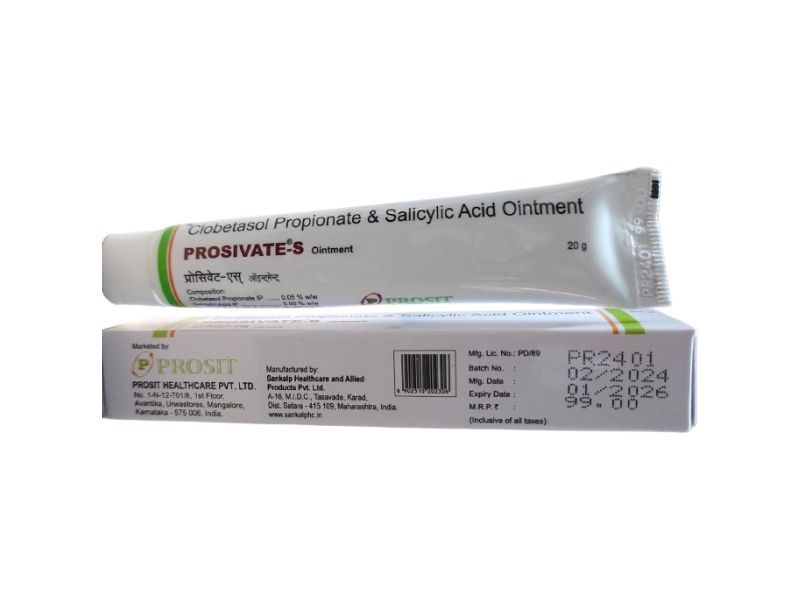 Clobetasol Propionate Salicylic Acid 3% Ointment - Prosivate S Ointment - Steroid 20G - Image 2