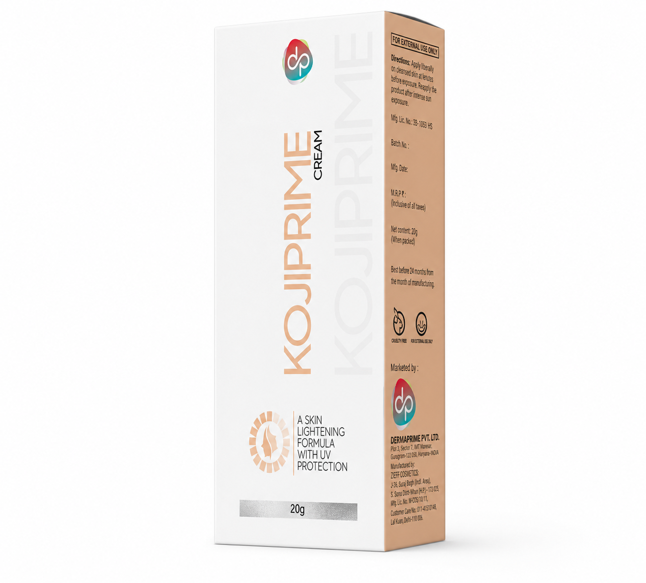 Kojiprime sunscreen cream
